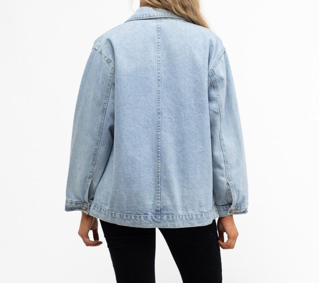 Iggy Oversized Denim Jacket-Paper Heart-Lot 39 Store & Cafe