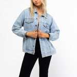 Iggy Oversized Denim Jacket-Paper Heart-Lot 39 Store & Cafe