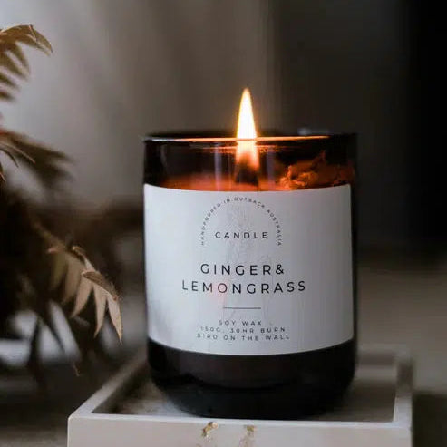 Lemongrass & Ginger Candle-made by bird on the wall-Lot 39 Store & Cafe
