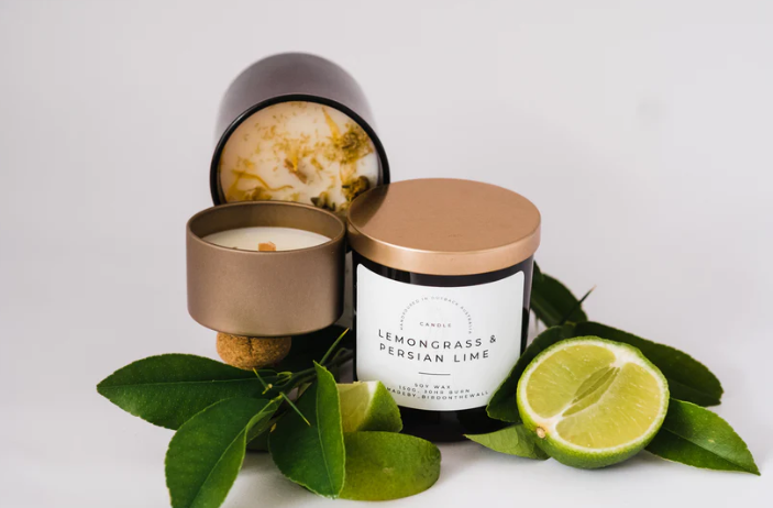 Lemongrass and Persian Lime Candles-made by bird on the wall-Lot 39 Store & Cafe