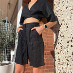Linen Bermuda Short-Fashion ESTB-Lot 39 Store & Cafe