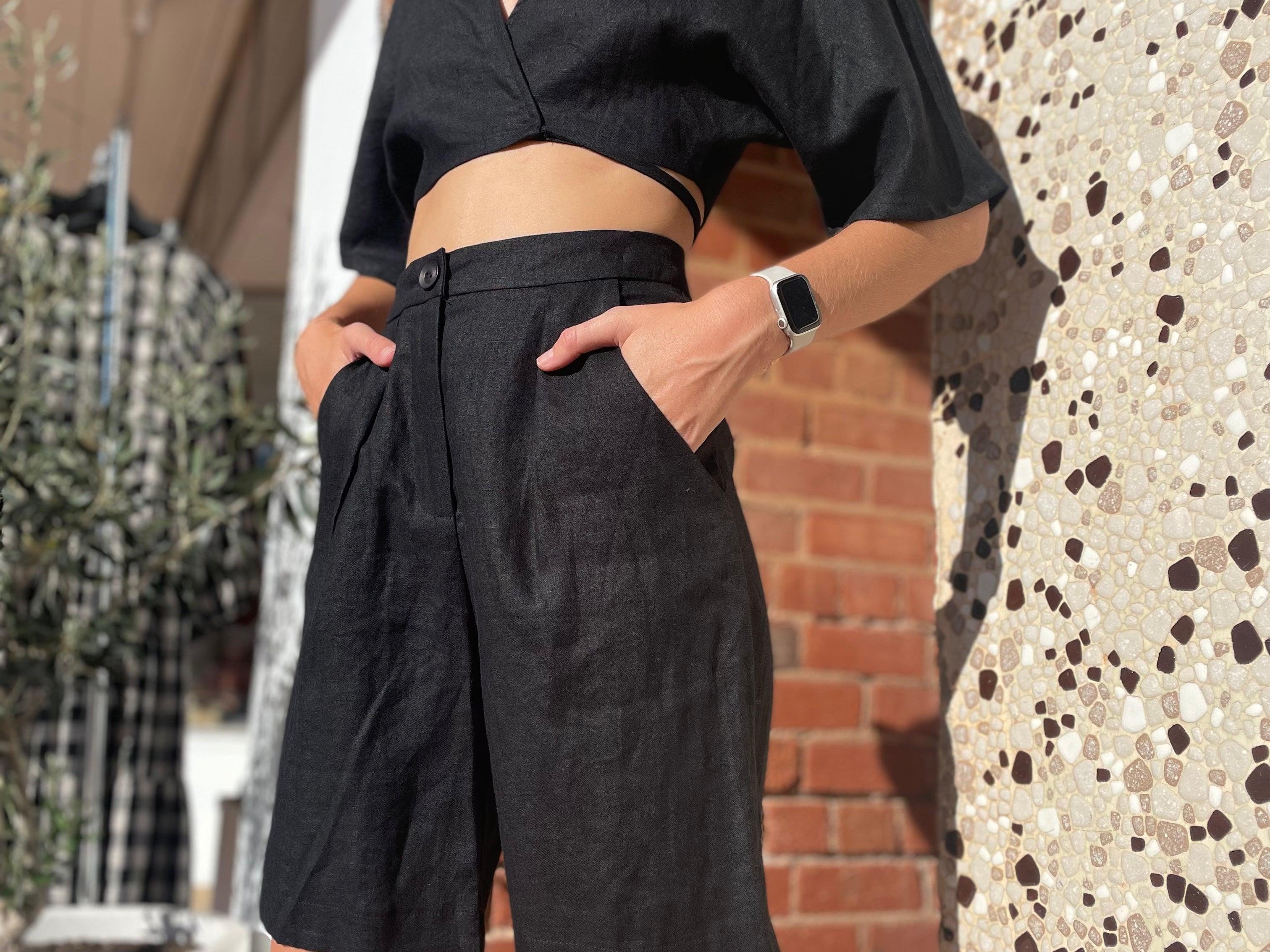 Linen Bermuda Short-Fashion ESTB-Lot 39 Store & Cafe