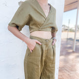 Linen Bermuda Short-Fashion ESTB-Lot 39 Store & Cafe