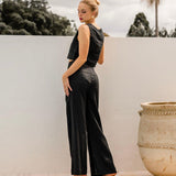 Linen Crop - Black-White Closet-Lot 39 Store & Cafe