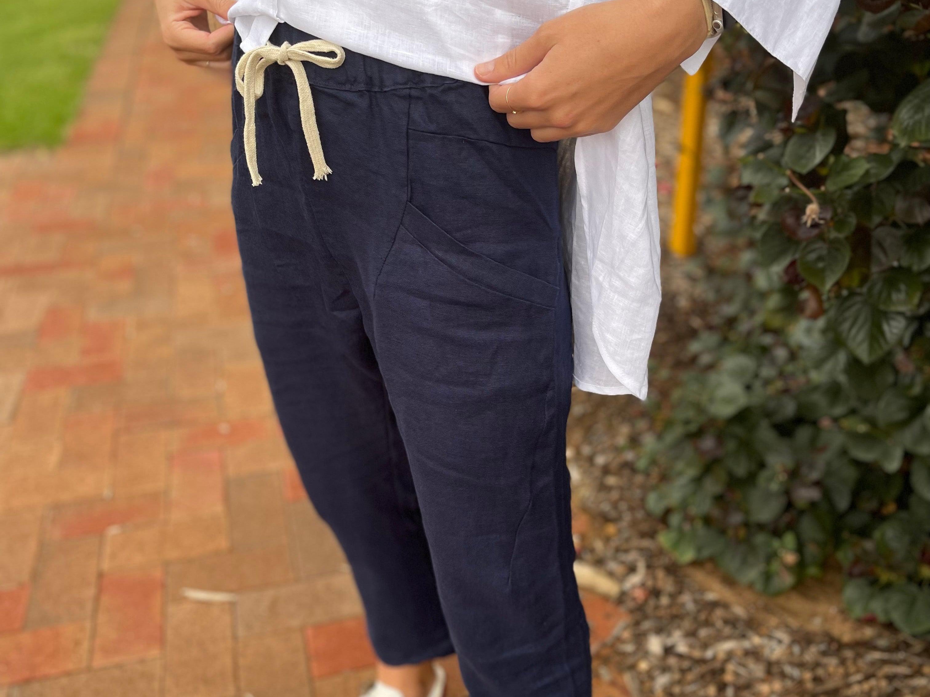 Luxe Pants - Navy-Little Lies-Lot 39 Store & Cafe