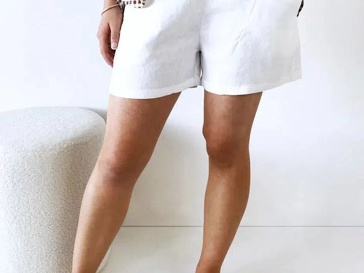 Luxe Short - White-Little Lies-Lot 39 Store & Cafe