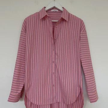 Margo Stripe Shirt - Pink-Little Lies-Lot 39 Store & Cafe