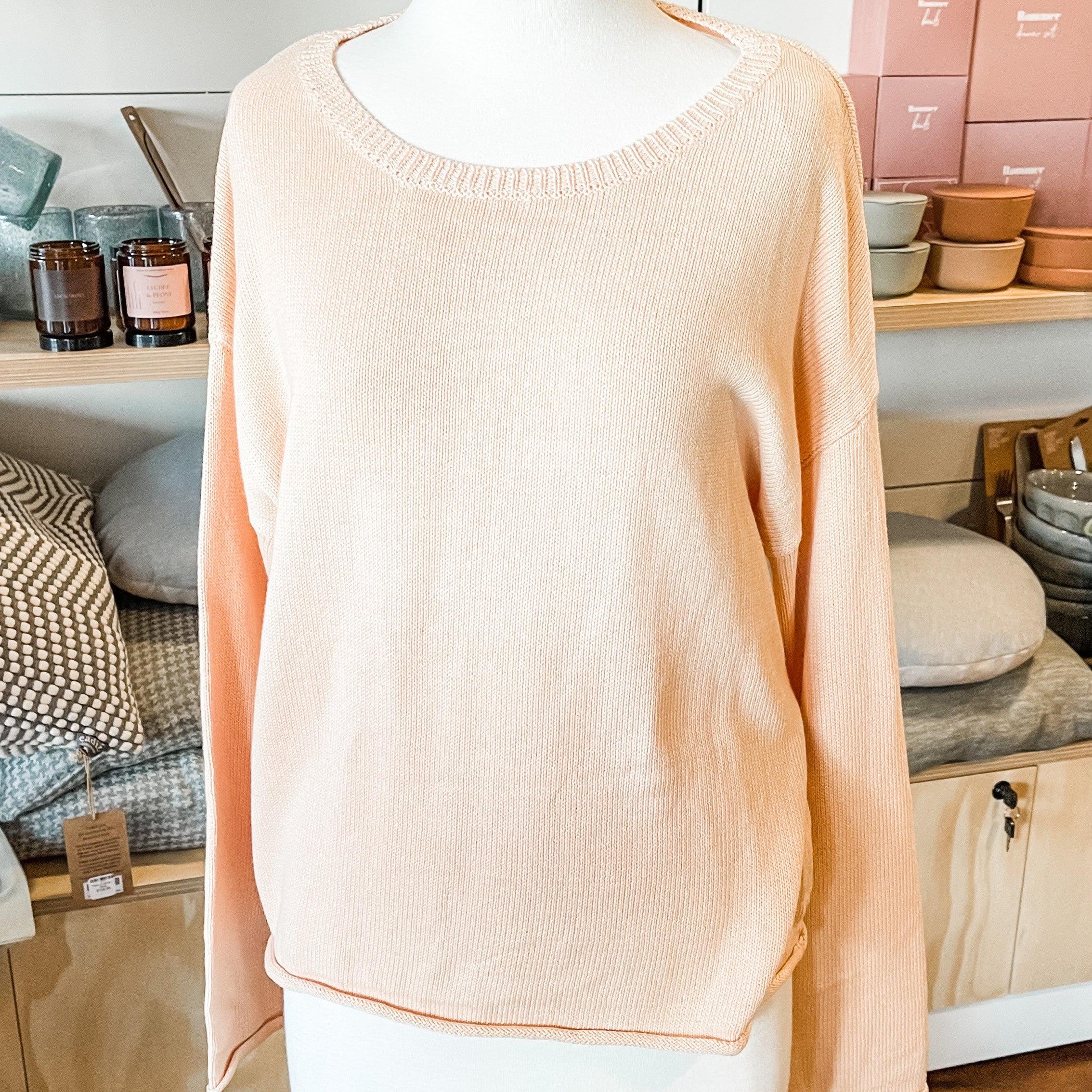 Riley Jumper - Apricot-Little Lies-Lot 39 Store & Cafe