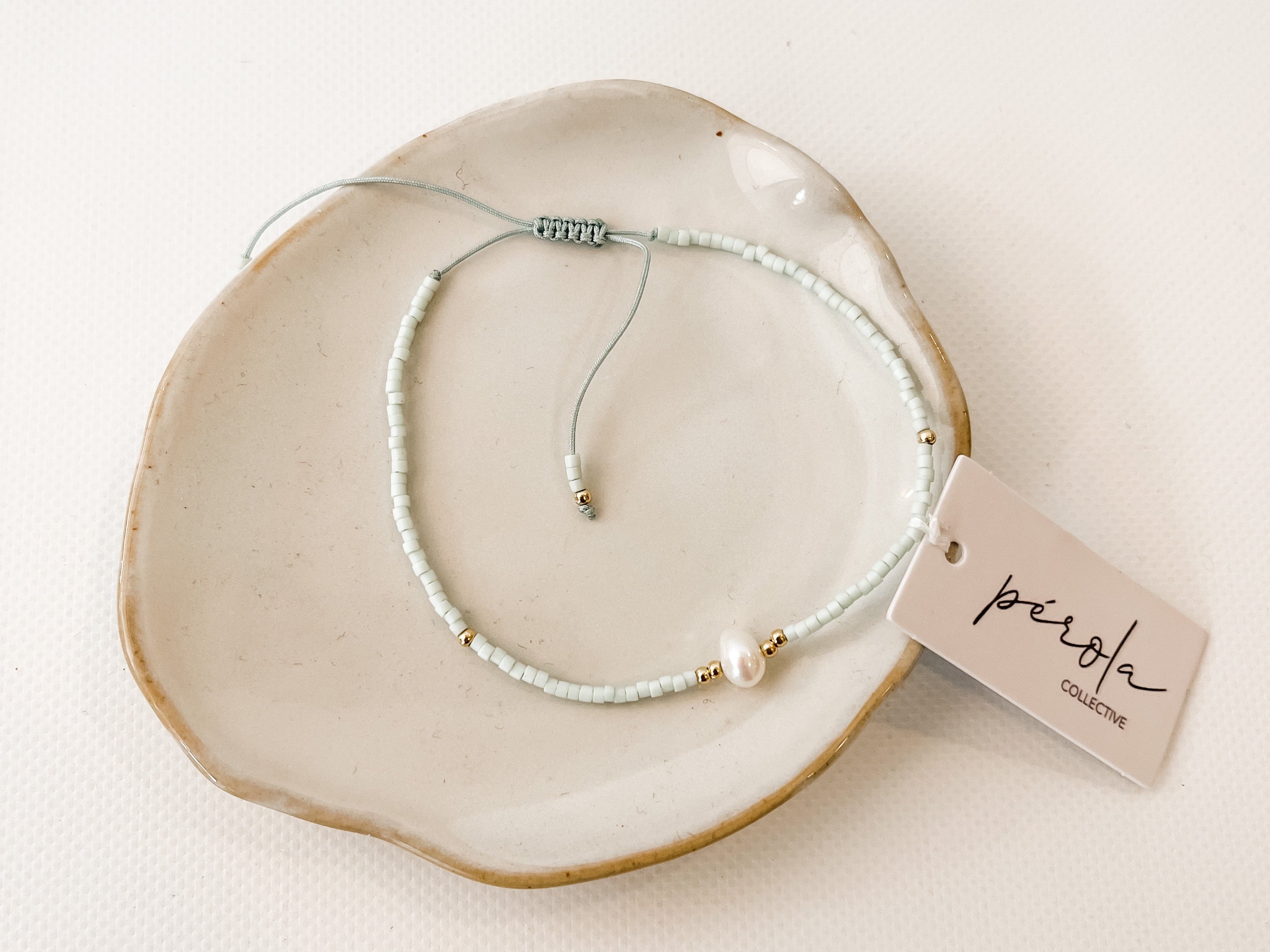 String Bracelets with Freshwater Pearl-Perola Collective-Lot 39 Store & Cafe