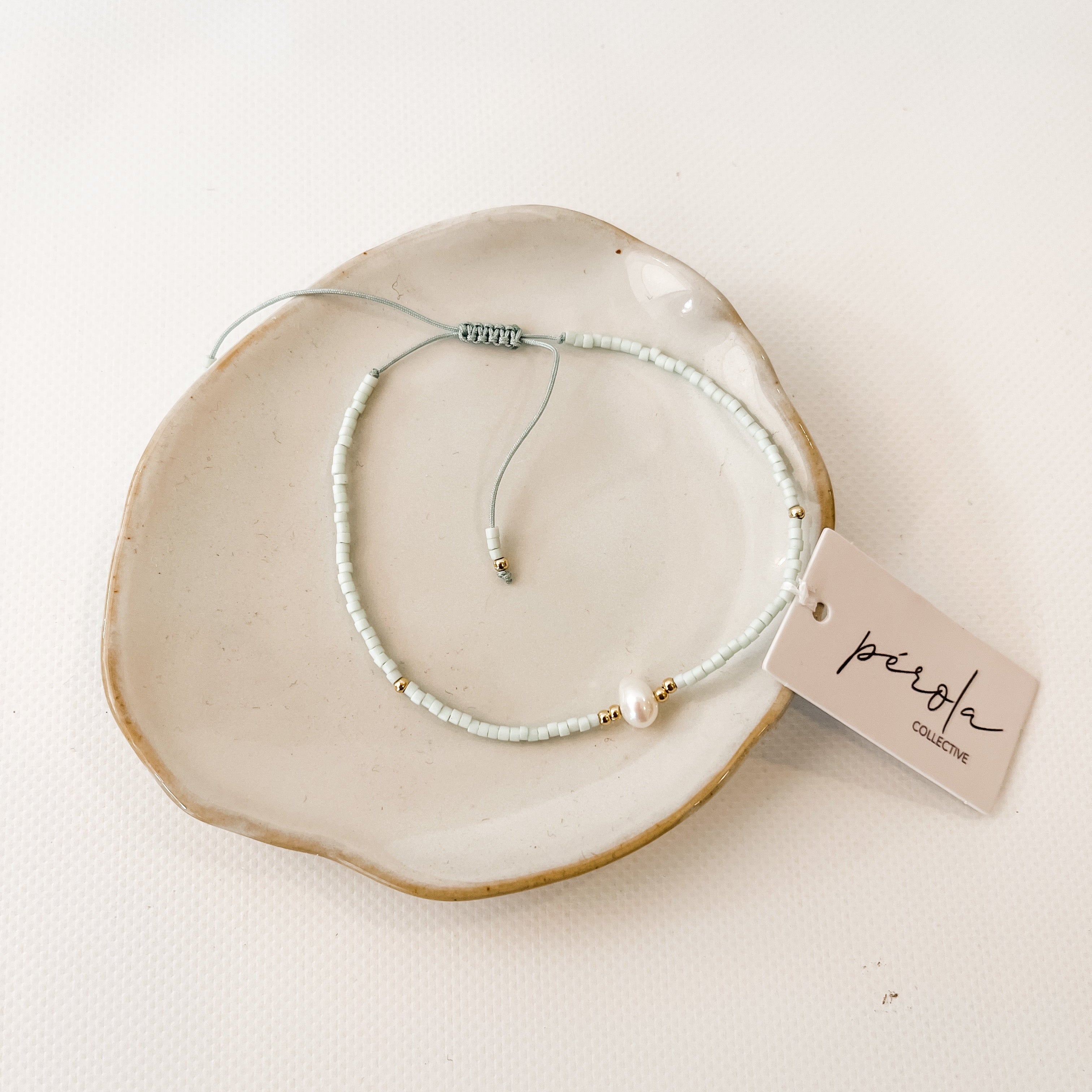 String Bracelets with Freshwater Pearl-Perola Collective-Lot 39 Store & Cafe